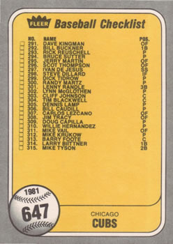 Checklist: Angels / Cubs  baseball card collectible - Main Image 2