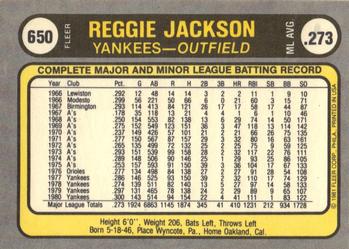 Reggie Jackson  baseball card collectible - Main Image 2