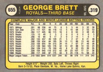 George Brett  baseball card collectible - Main Image 2