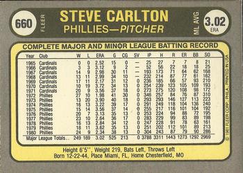 Steve Carlton  baseball card collectible - Main Image 2