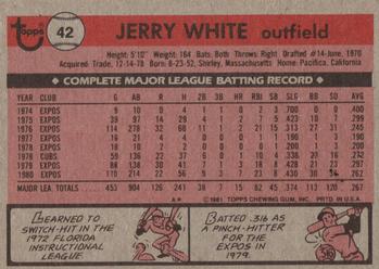 Jerry White  baseball card collectible - Main Image 2