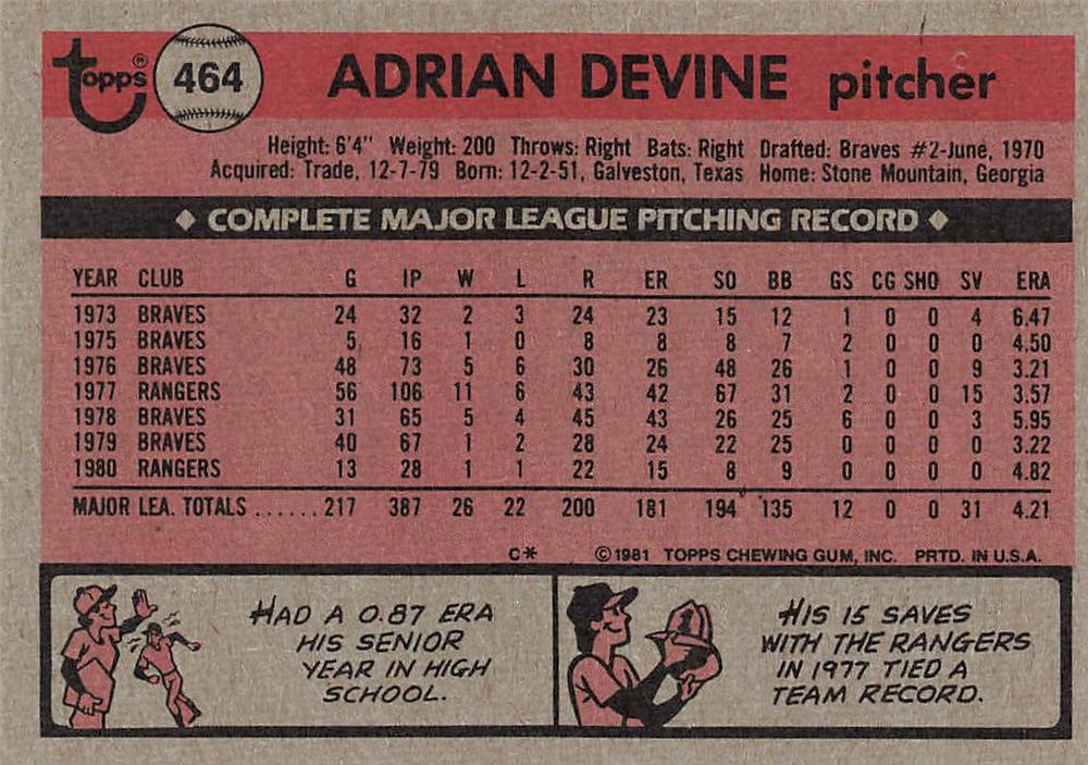 Adrian Devine  baseball card collectible - Main Image 2