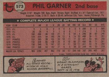 Phil Garner  baseball card collectible - Main Image 2