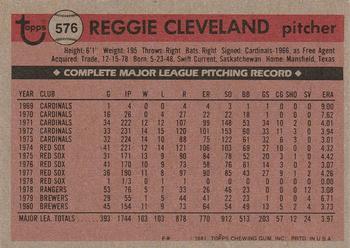 Reggie Cleveland  baseball card collectible - Main Image 2