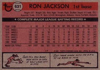 Ron Jackson  baseball card collectible - Main Image 2