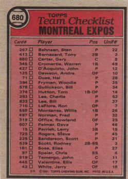 Montreal Expos / Dick Williams  baseball card collectible - Main Image 2