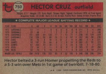 Hector Cruz  baseball card collectible - Main Image 2