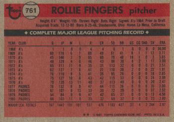 Rollie Fingers  baseball card collectible - Main Image 2