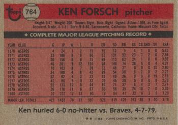 Ken Forsch  baseball card collectible - Main Image 2