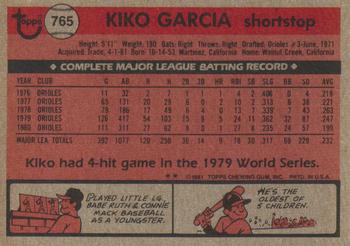 Kiko Garcia  baseball card collectible - Main Image 2
