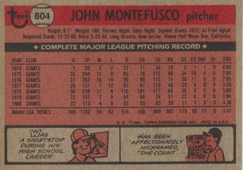 John Montefusco  baseball card collectible - Main Image 2