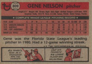 Gene Nelson  baseball card collectible - Main Image 2