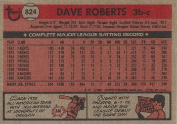 Dave Roberts  baseball card collectible - Main Image 2