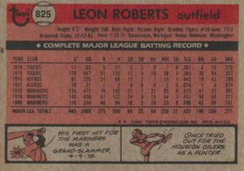 Leon Roberts  baseball card collectible - Main Image 2