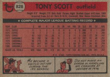 Tony Scott  baseball card collectible - Main Image 2