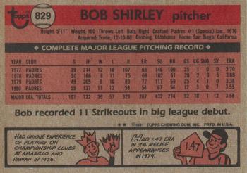 Bob Shirley  baseball card collectible - Main Image 2