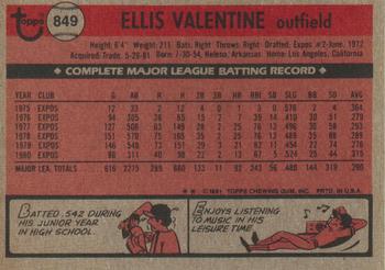 Ellis Valentine  baseball card collectible - Main Image 2