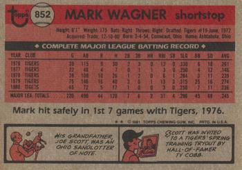 Mark Wagner  baseball card collectible - Main Image 2