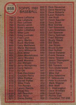 Checklist: 727-858  baseball card collectible - Main Image 2