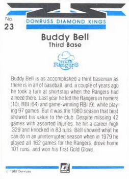 Buddy Bell  baseball card collectible - Main Image 2