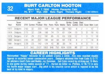 Burt Hooton  baseball card collectible - Main Image 2