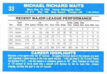 Rick Waits  baseball card collectible - Main Image 2