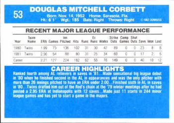 Doug Corbett  baseball card collectible - Main Image 2