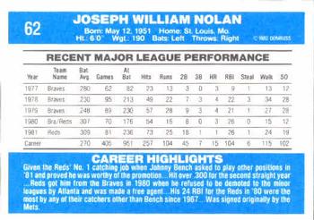 Joe Nolan  baseball card collectible - Main Image 2