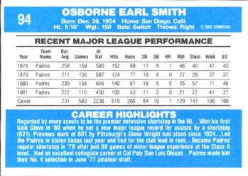 Ozzie Smith  baseball card collectible - Main Image 2