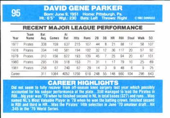 Dave Parker  baseball card collectible - Main Image 2