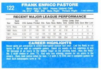 Frank Pastore  baseball card collectible - Main Image 2