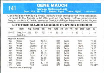 Gene Mauch  baseball card collectible - Main Image 2
