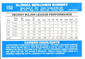 Al Bumbry  baseball card collectible - Main Image 2