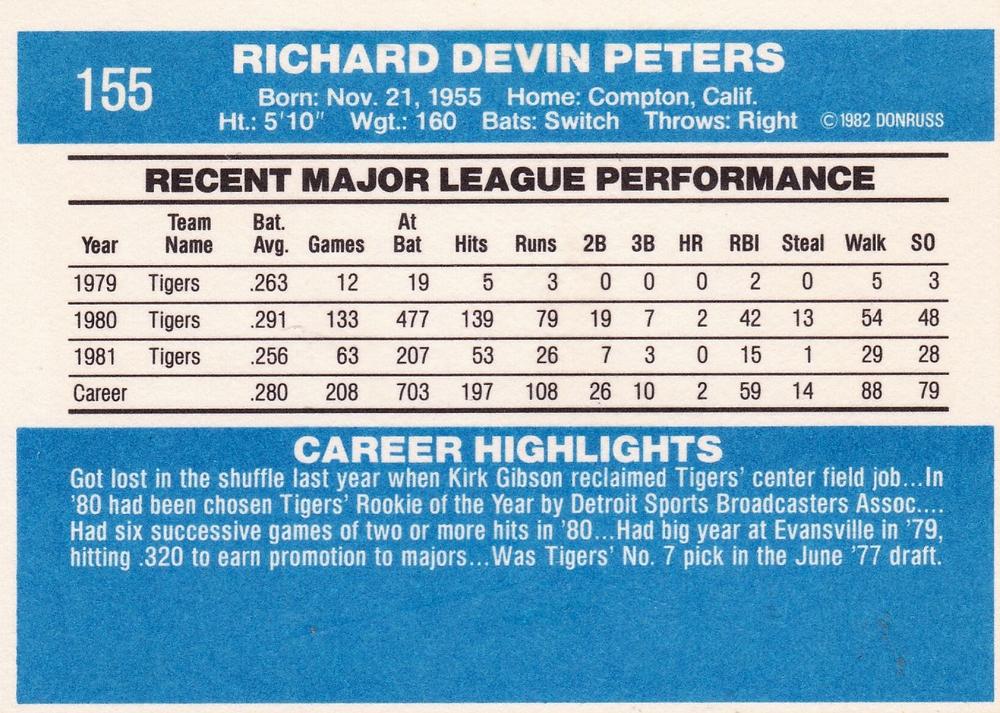 Rick Peters  baseball card collectible - Main Image 2