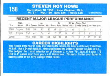 Steve Howe  baseball card collectible - Main Image 2