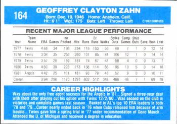 Geoff Zahn  baseball card collectible - Main Image 2