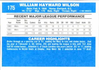 Mookie Wilson  baseball card collectible - Main Image 2