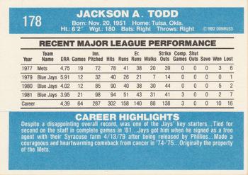 Jackson Todd  baseball card collectible - Main Image 2