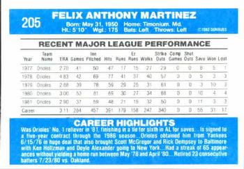 Tippy Martinez  baseball card collectible - Main Image 2