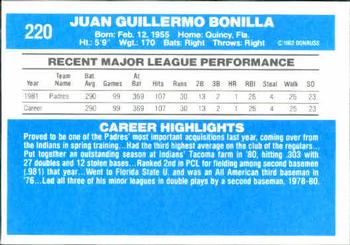 Juan Bonilla  baseball card collectible - Main Image 2