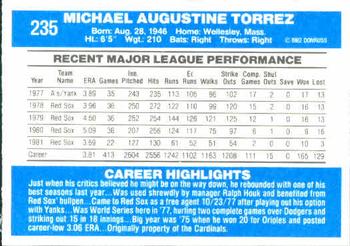 Mike Torrez  baseball card collectible - Main Image 2