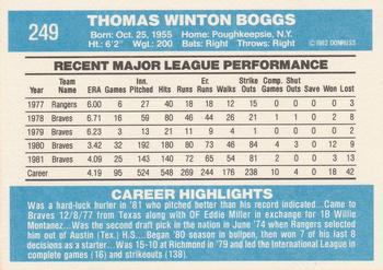 Tommy Boggs  baseball card collectible - Main Image 2