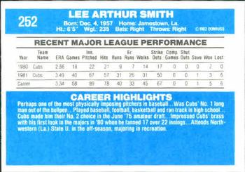 Lee Smith  baseball card collectible - Main Image 2