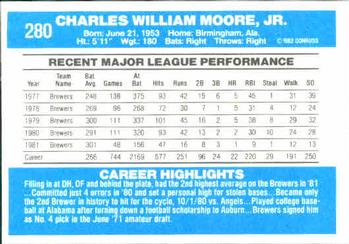 Charlie Moore  baseball card collectible - Main Image 2