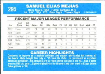 Sam Mejias  baseball card collectible - Main Image 2