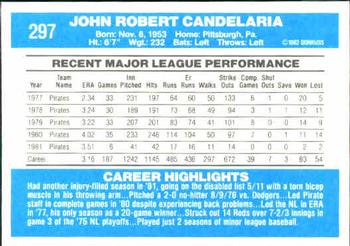 John Candelaria  baseball card collectible - Main Image 2