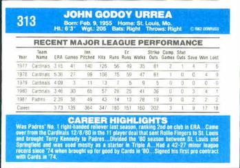 John Urrea  baseball card collectible - Main Image 2