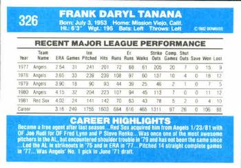 Frank Tanana  baseball card collectible - Main Image 2