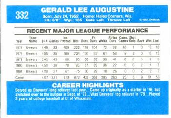 Jerry Augustine  baseball card collectible - Main Image 2