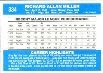 Rick Miller  baseball card collectible - Main Image 2